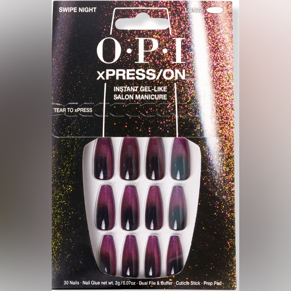 OPI xPRESS/ON Instant Gel-Like Manicure - Glass Slipper and Swipe Night🤩 - Picture 13 of 16